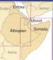 náhled Ethiopia, Somalia, Eritrea, Djibouti 1:1,8m mapa RKH