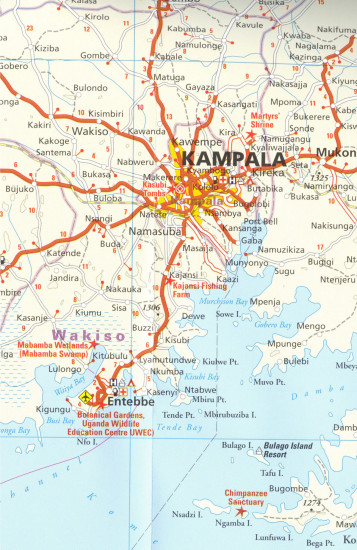 detail Uganda 1:600t mapa RKH