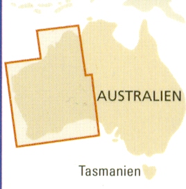 detail Západní Austrálie (West Australia) 1:1,8m mapa RKH