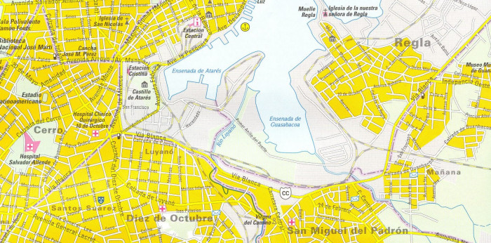 detail Kuba (Cuba) 1:650.000 mapa RKH