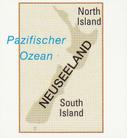 detail Nový Zéland (New Zealand) 1:1m mapa RKH