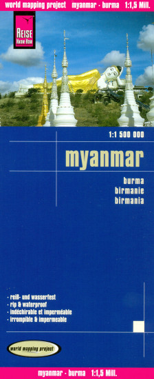 detail Myanmar (Barma) 1:1,5m mapa RKH