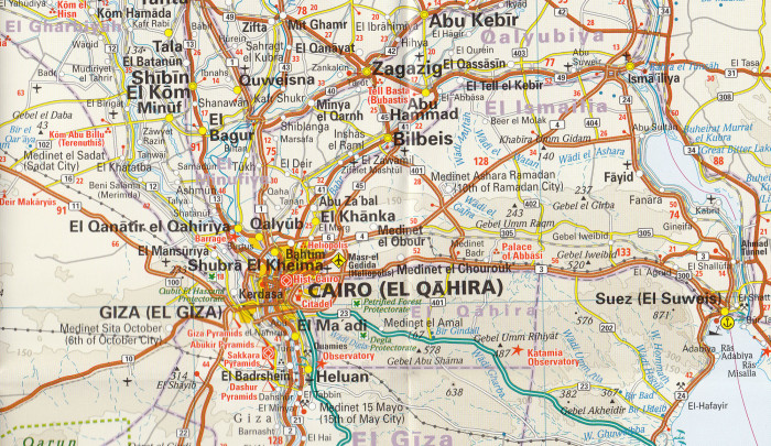 detail Egypt 1:1,125m mapa RKH