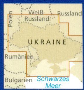 detail Ukrajina (Ukraine) 1:1m mapa RKH