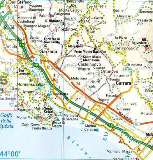 detail Toskánsko (Tuscany) 1.200t mapa RKH