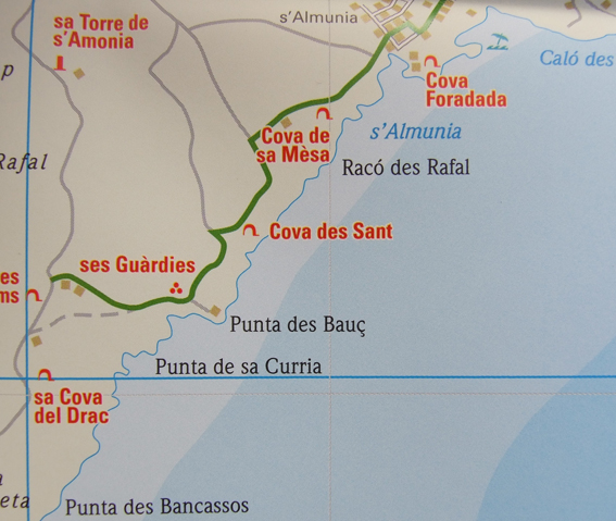 detail Malorka Východ (Mallorca East) 1:40t mapa RKH