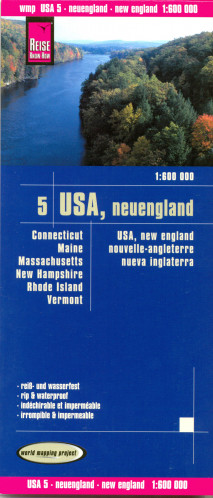 Nová Anglie (New England) 1:600.000 mapa RKH