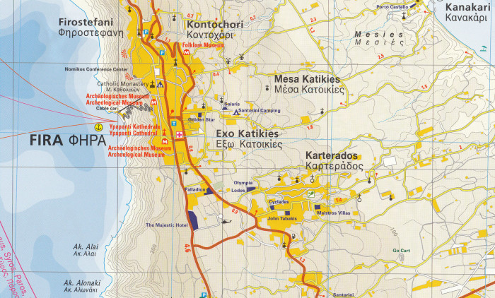 detail Santorini 1:25t mapa RKH