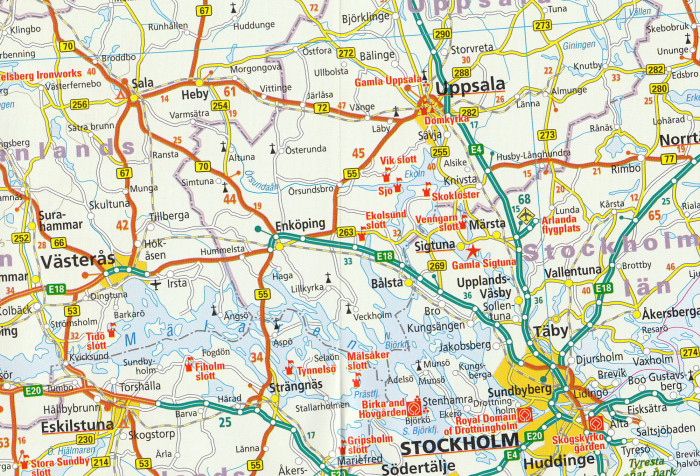 detail Norsko Jih, Švédsko Jih 1:875t mapa RKH