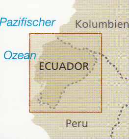 detail Ekvádor a Galapágy (Ecuador & Galápagos Isl.) 1:650t mapa RKH