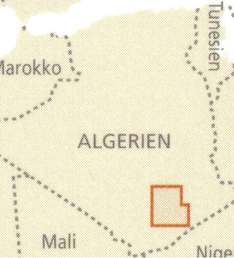 detail Ahaggar (Maroko)1:200t mapa RKH