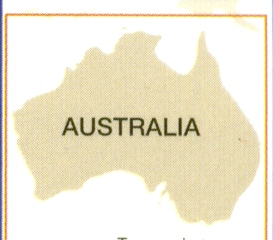 detail Austrálie (Australia) 1:4m mapa RKH