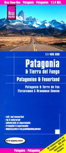 Patagonia & Tierra del Fuego 1:1,4m mapa RKH