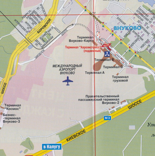 detail Greater Moscow 1:50 000 / 1:22 000 incl. Airports