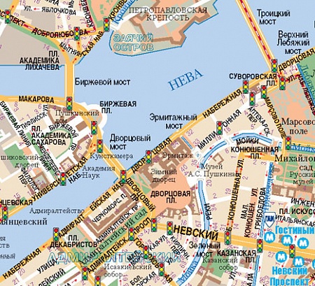 detail St.Petersburg 1:37 000 & Region 1:500 000