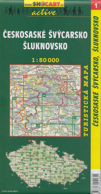 Českosaské Švýcarsko, Šluknovsko 1:50t turistická mapa (1) SC