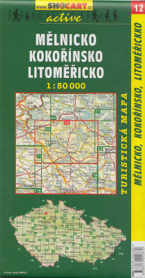 Mělnicko, Kokořínsko. Litoměřicko 1:50t turistická mapa (12) SC