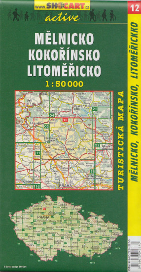 detail Mělnicko, Kokořínsko. Litoměřicko 1:50t turistická mapa (12) SC