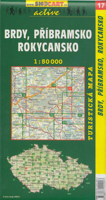 Brdy, Příbramsko, Rokycansko 1:50t turistická mapa (17) SC