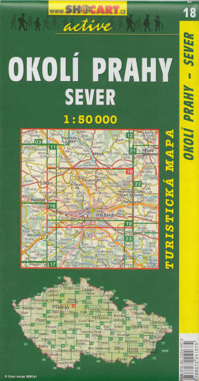 detail Okolí Prahy Sever 1:50t turistická mapa (18) SC