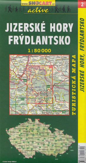 detail Jizerské hory, Frýdlandsko 1:50t turistická mapa (2) SC