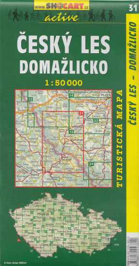 detail Český les, Domažlicko 1:50t turistická mapa (31) SC
