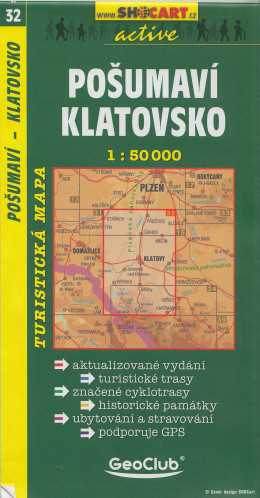 Pošumaví, Klatovsko 1:50t turistická mapa (32) SC