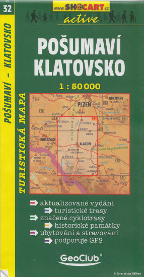 detail Pošumaví, Klatovsko 1:50t turistická mapa (32) SC