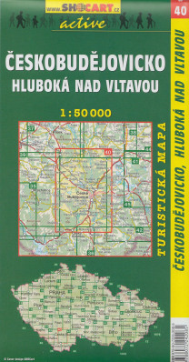 Českobudějovicko, Hluboká nad Vltavou 1:50t turistická mapa (40)SC