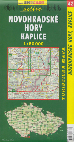 detail Novohradské hory, Kaplice 1:50t turistická mapa (42) SC