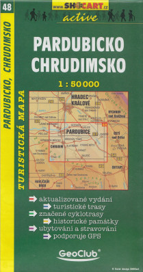 Pardubicko Chrudimsko 1:50t turistická mapa (48) SC