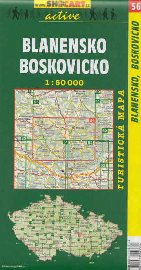 detail Blanensko,Boskovicko 1:50t turistická mapa (56) SC