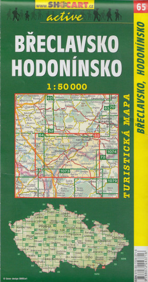 detail Břeclavsko, Hodonínsko 1:50t turistická mapa (65) SC