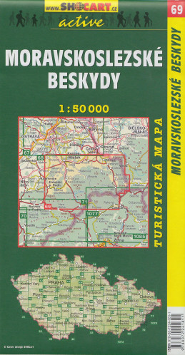 Moravskoslezské Beskydy 1:50t turistická mapa (69) SC
