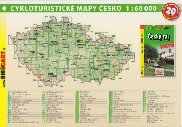 detail Okolí Bratislavy jih, Podunajská nížina 1:60t cyklomapa (172) SC