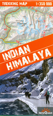 Indický Himaláj (Indian Himalaya) 1:350t - 1:750t trekkingová mapa TQ