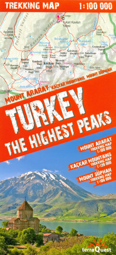 Turecko - nejvyšší vrcholy (Turkey) 1:100t trekkingová mapa TQ