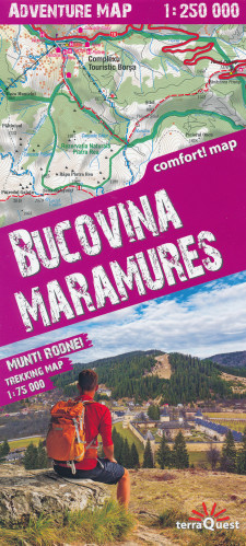 Bucovina, Maramures 1:250.000 / Munti Rodnei 1:75:000 turistická mapa TQ