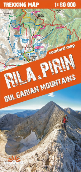 detail Rila & Pirin 1:80.000 turistická mapa TQ