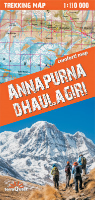 Annapurna / Dhaulagiri 1.110.000 turistická mapa TQ