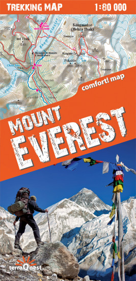 detail Mt. Everest 1:80.000 turistická mapa TQ