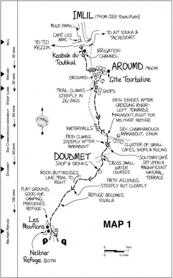 detail Moroccan Atlas (Maroko) Trekkingový průvodce 1st 2010 Trailblazer