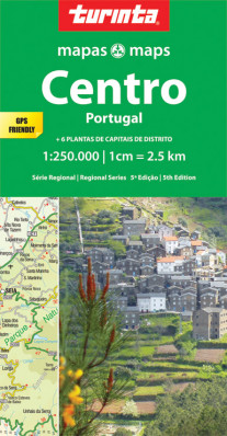 Portugalsko střed 1:250.000 mapa TURINTA