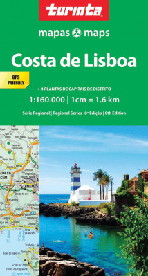 Costa de Lisboa - Lisabon a okolí 1:160.000 mapa TURINTA