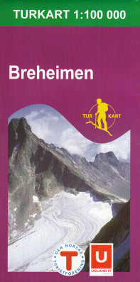 Breheimen 1:100.000 mapa (Norsko) #2412