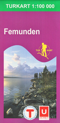 Femunden 1:100.000 mapa (Norsko) #2559