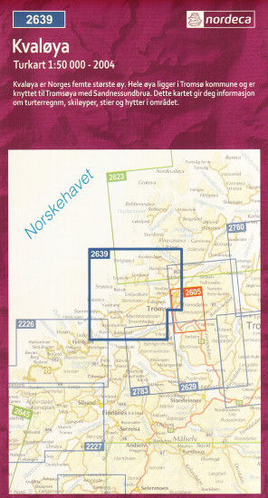 detail Kvaloya 1:50.000 mapa (Norsko) #2639