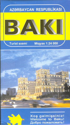 Baku (Ázerbajdžán) plán města 1:24.000 BKF