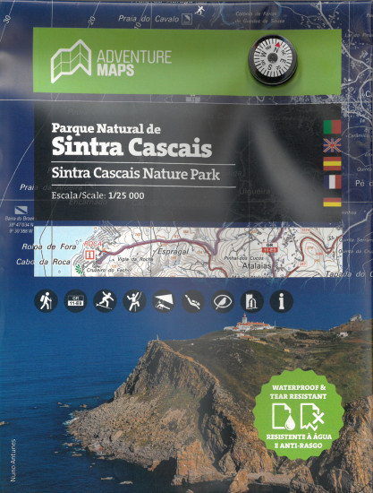 detail Sintra Cascais Nature Park 1:25.000 turistická mapa
